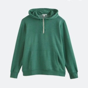 Threads 4 Thought Green Half-Zip Hoodie Sweater size 1X women’s